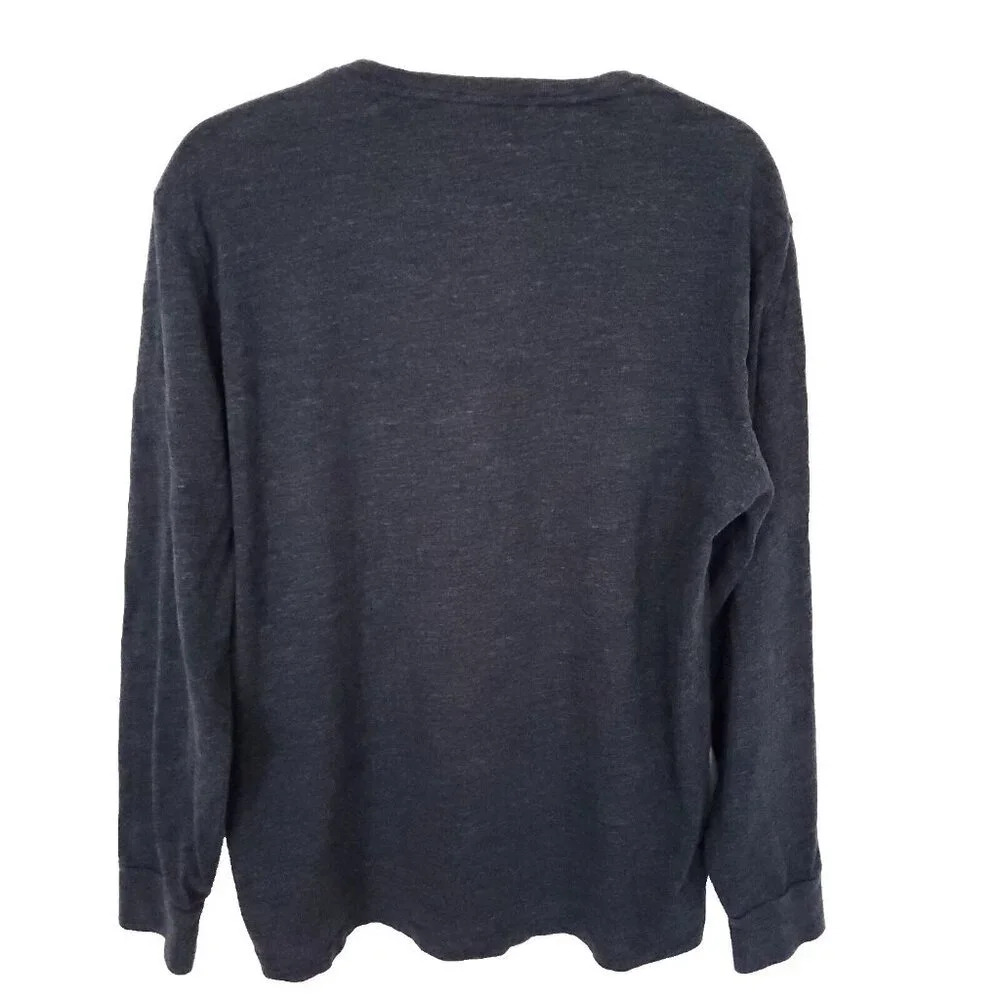 Polo Ralph Lauren Sweatshirt Men's Large Gray Custom Slim Fit Long Sleeve Phony - Picture 2 of 12